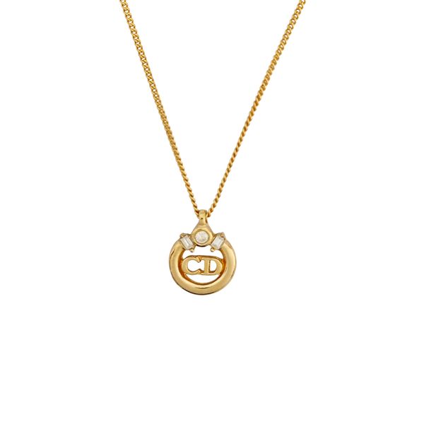 Petit CD Metal Gold Necklace