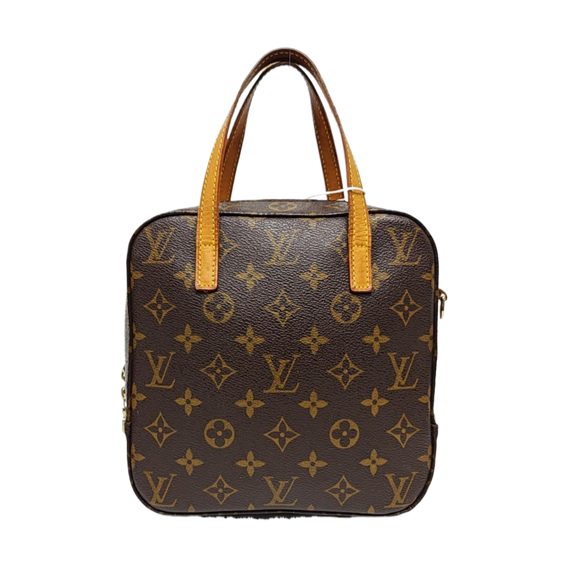SPONTINI Monogram Coated Canvas Brown