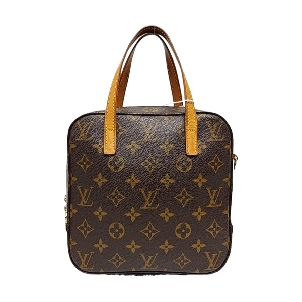 SPONTINI Monogram Coated Canvas Brown