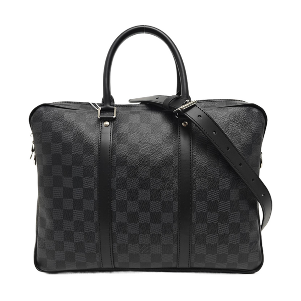 PORTE-DOCUMENTS PM Damier Graphite Coated Canvas Black