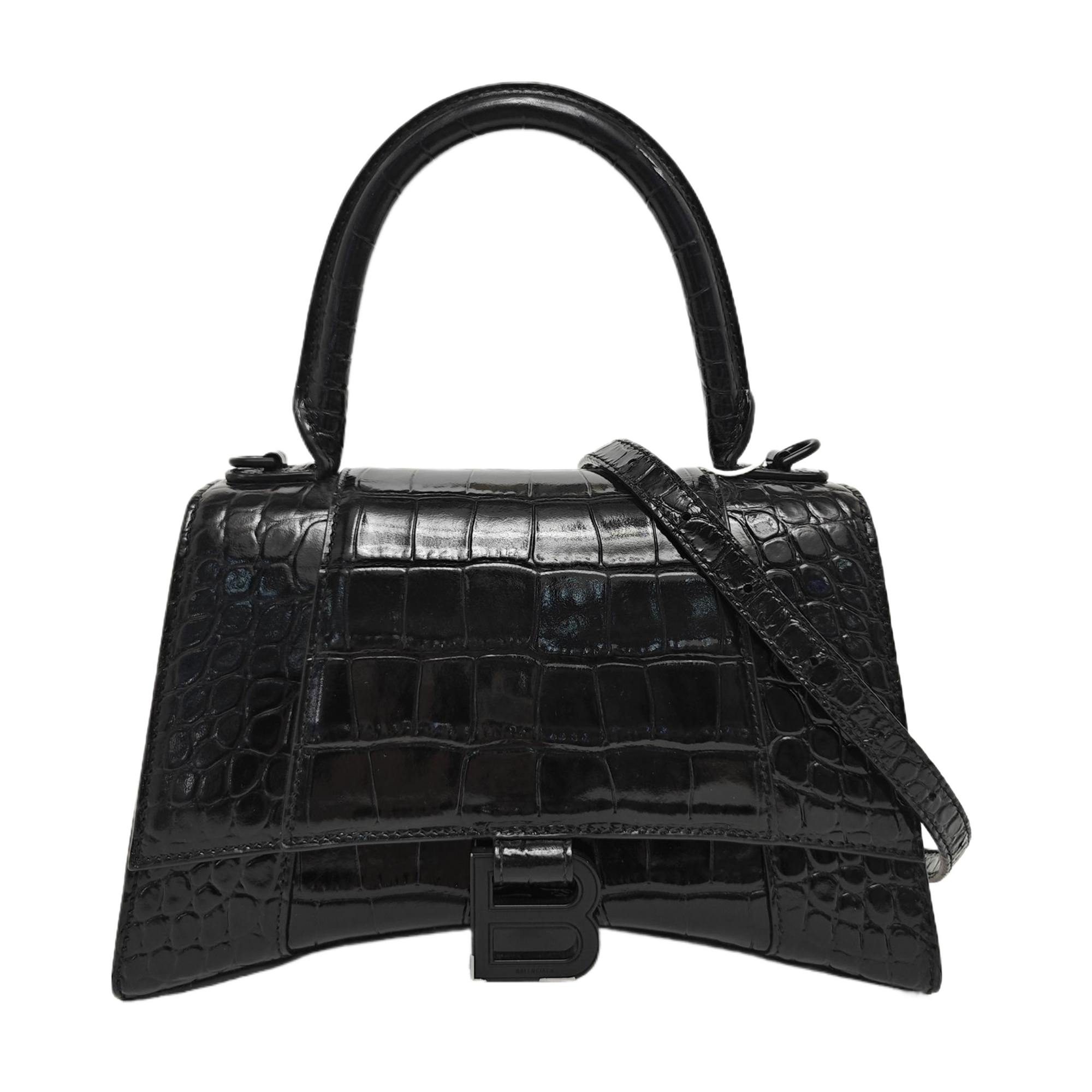 Hourglass S Calfskin Black