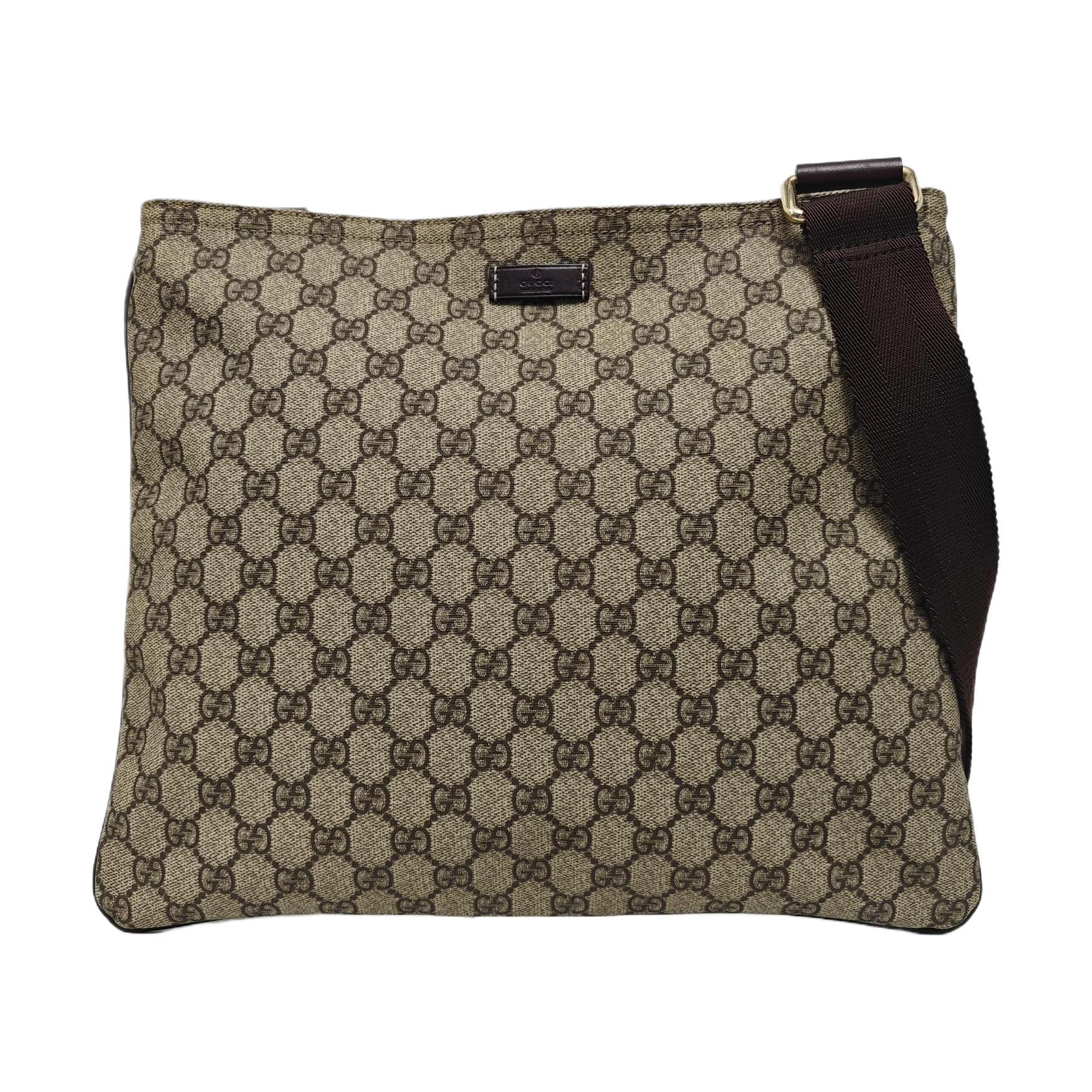 Monogram Coated Canvas Crossbody Bag Black