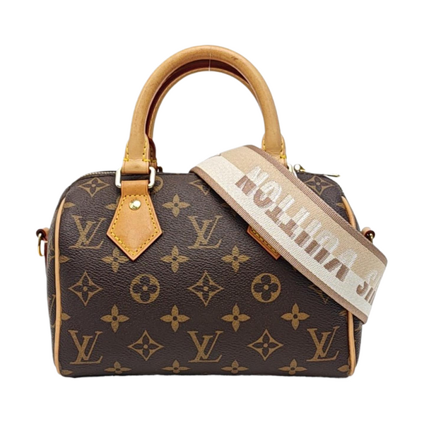 SPEEDY 20 Monogram Coated Canvas Brown