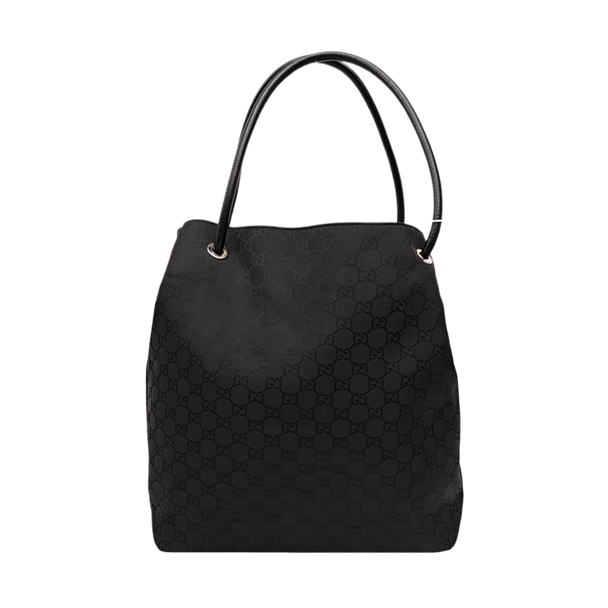 Monogram Canvas Tote Bag Black