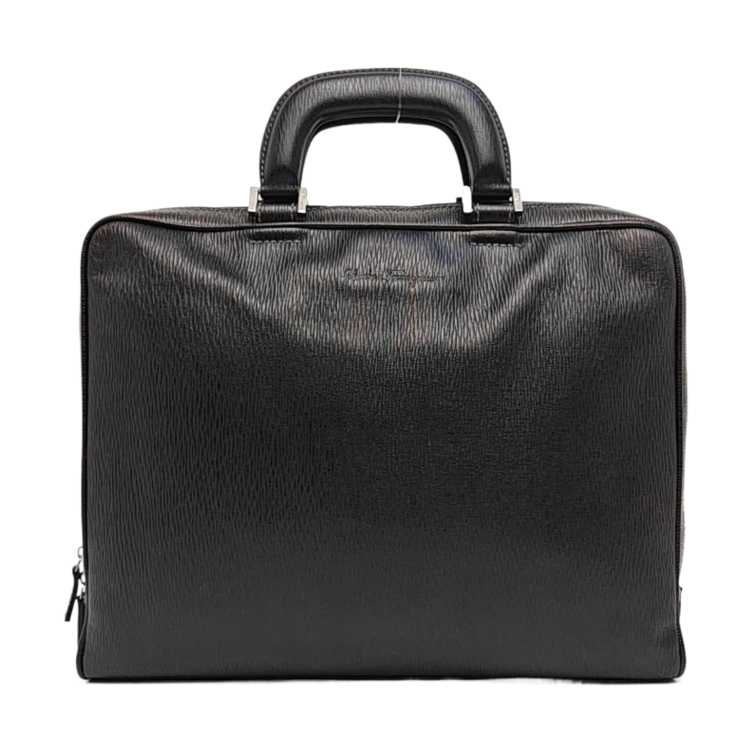 Calfskin Top Handle Bag Black