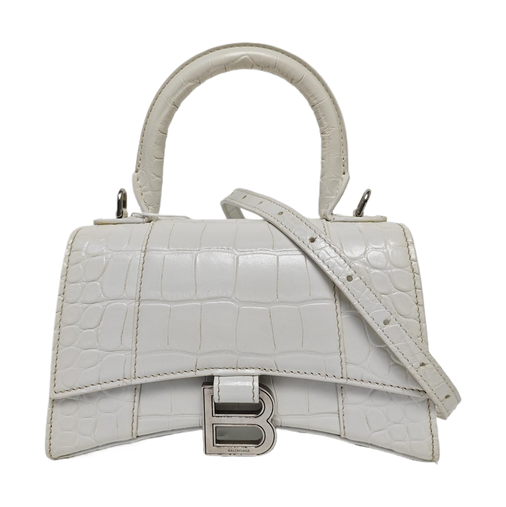 Hourglass XS Calfskin White