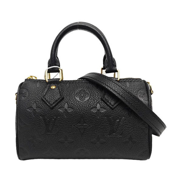 SPEEDY Nano Monogram Calfskin Black