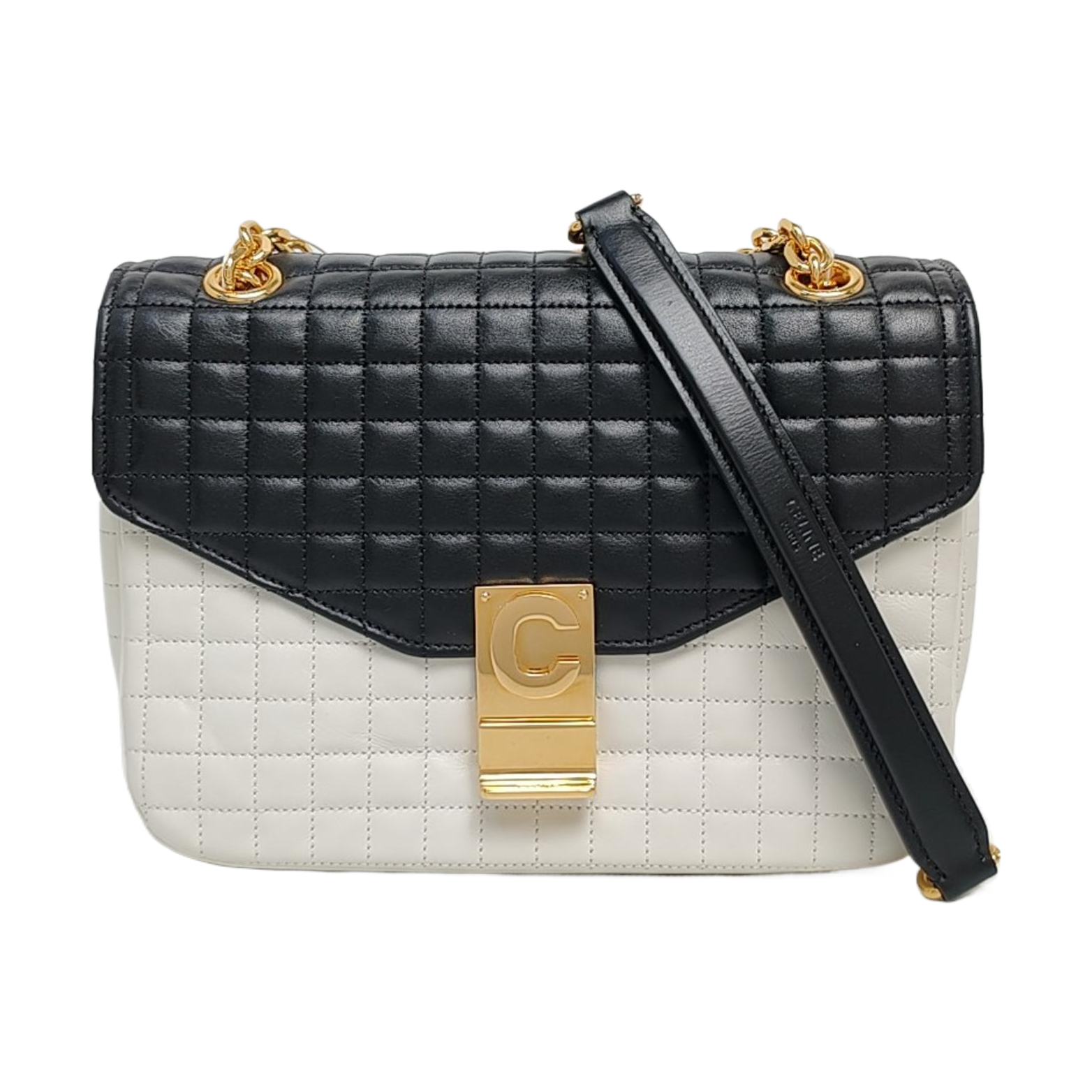 Authenticated pre-owned  C Medium Quilted Calfskin Multicolor - Crossbody Bag at Looply