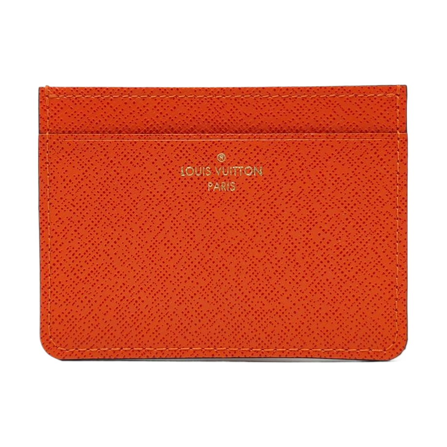 Calfskin Card Holder Orange