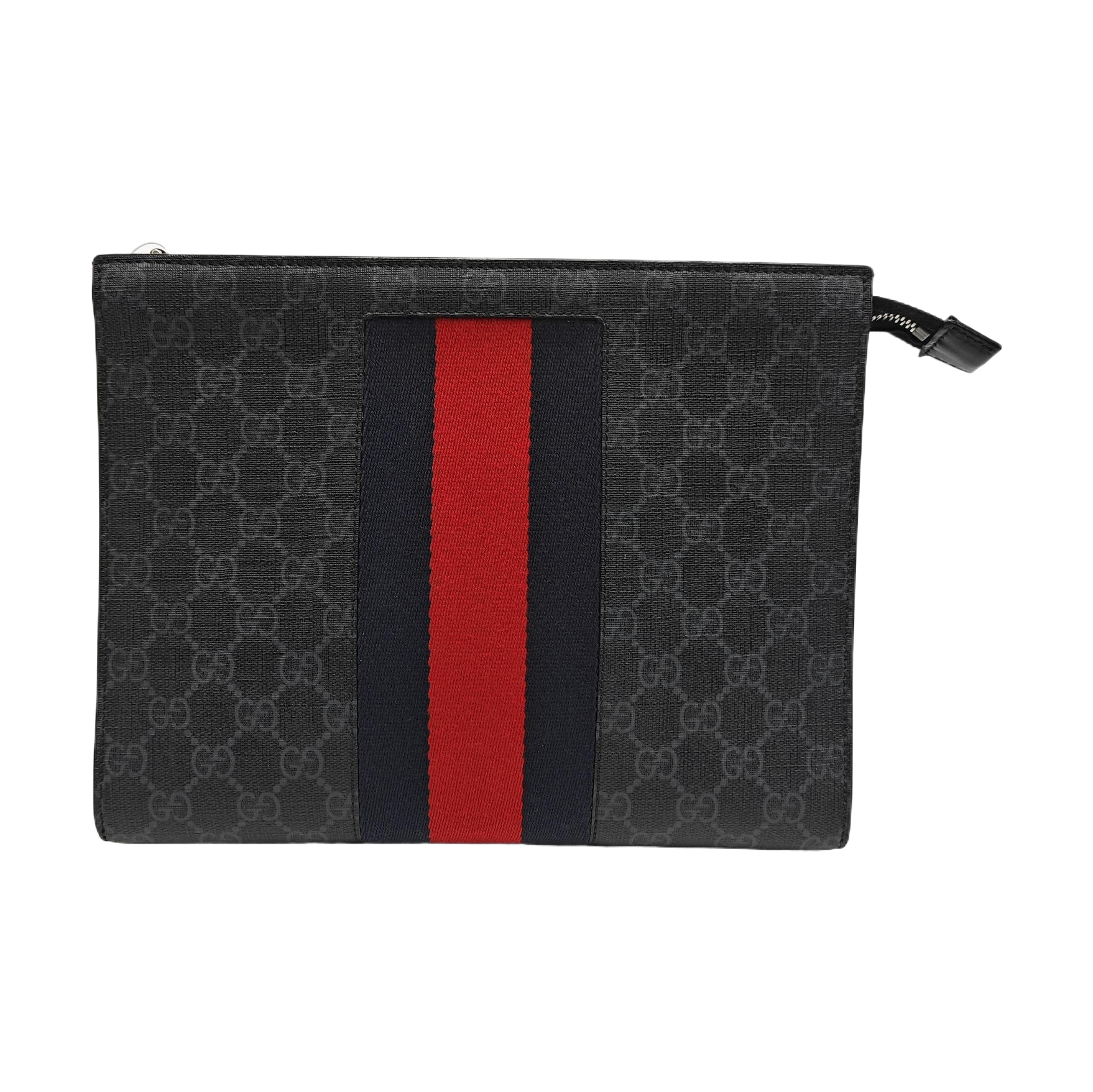 GG Supreme Monogram Coated Canvas Gray