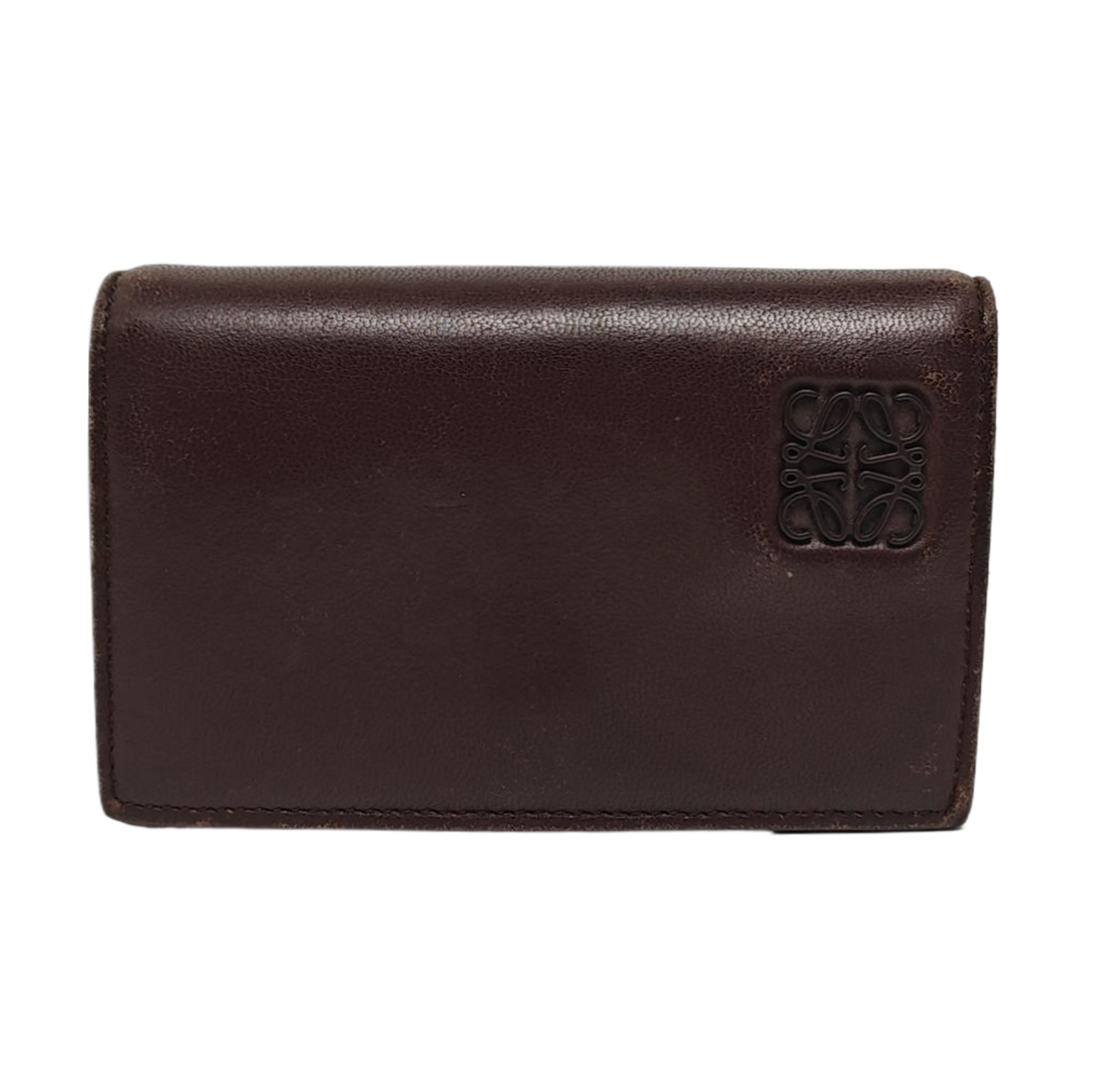 Calfskin Card Holder Brown