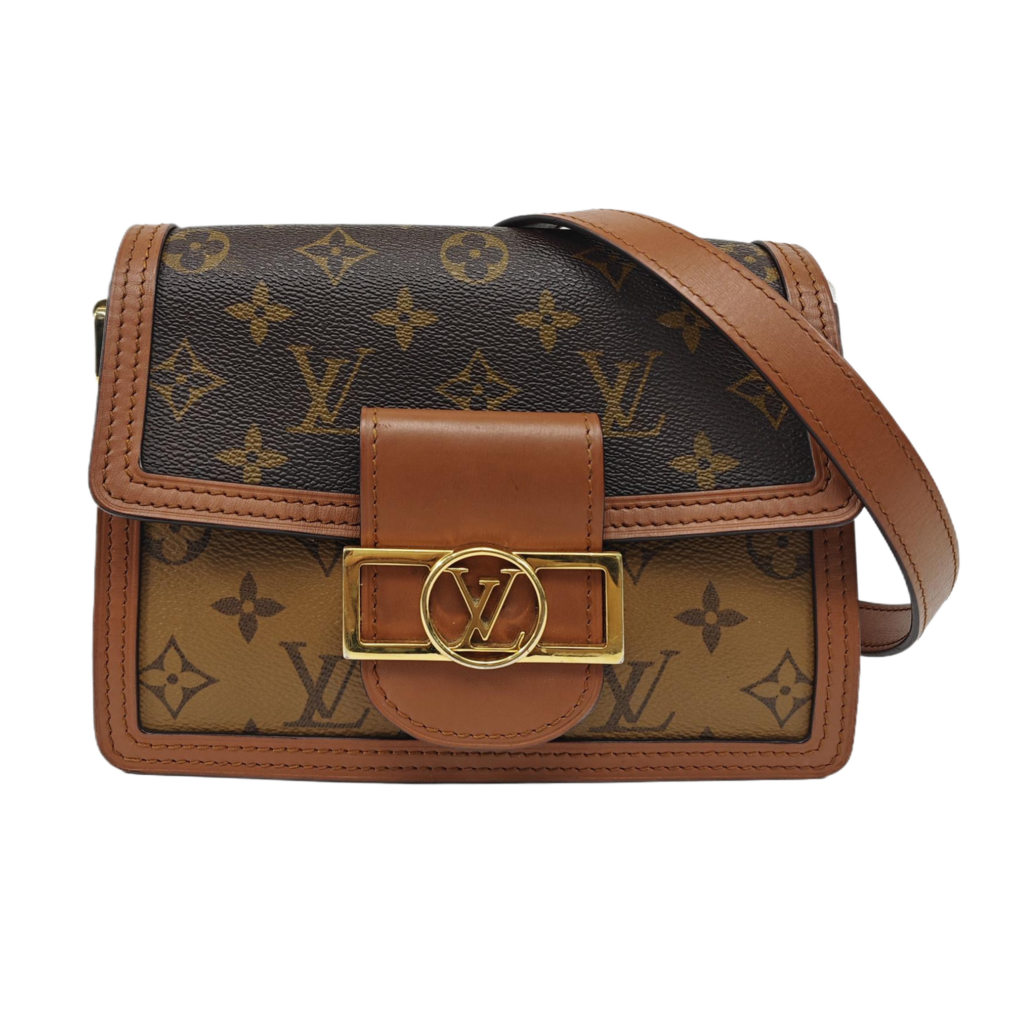 DAUPHINE Mini Coated Canvas Brown