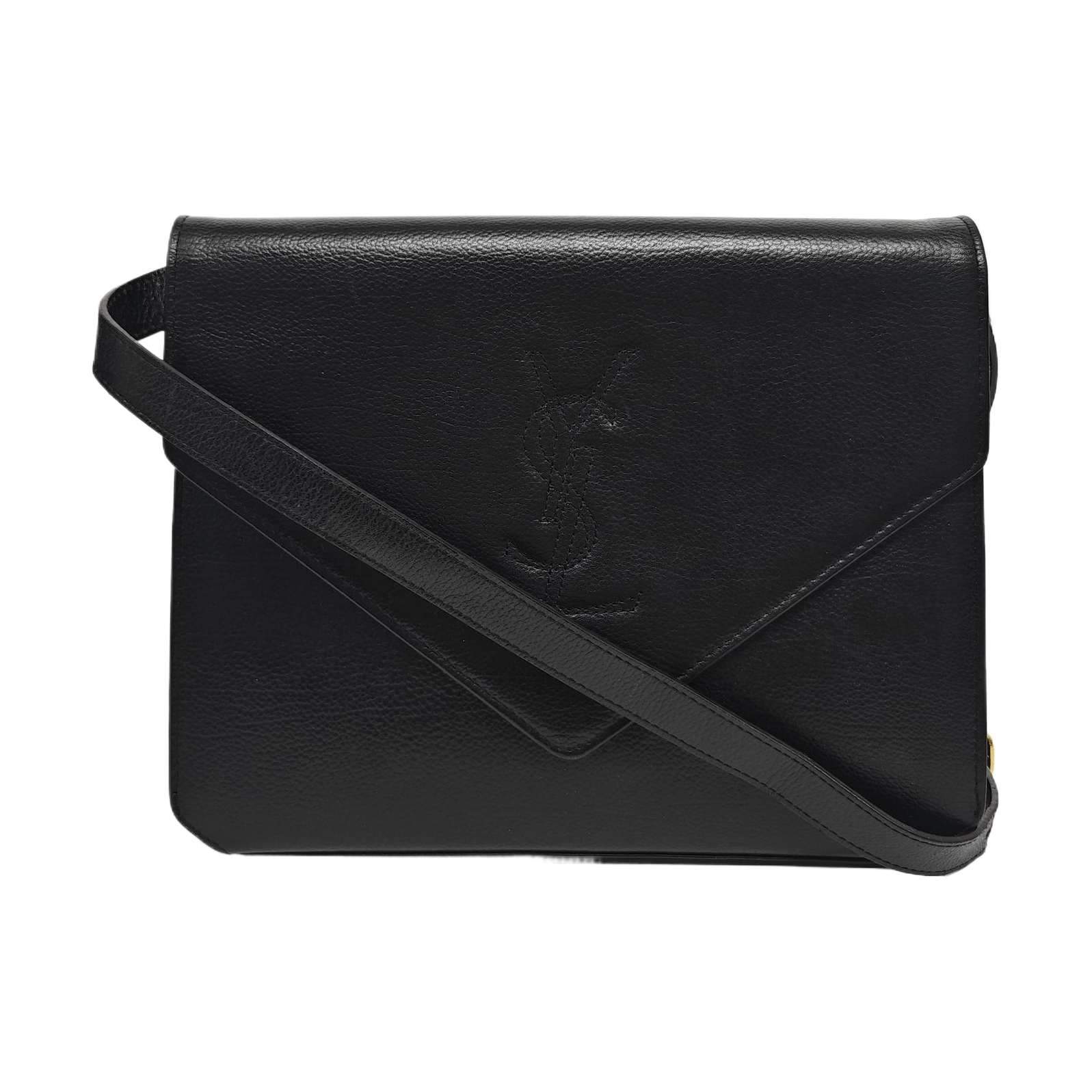 Calfskin Shoulder Bag Black