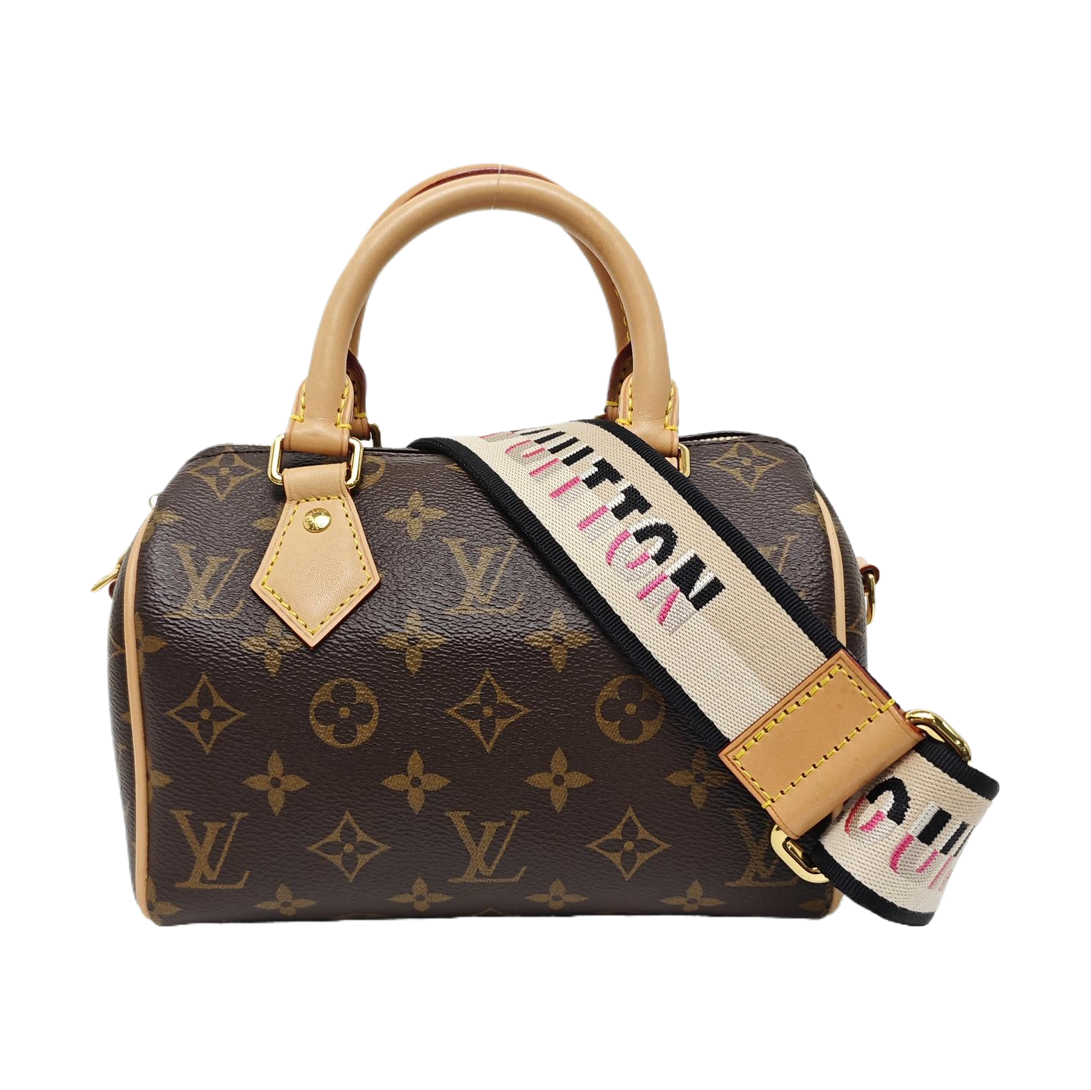 SPEEDY 20 Monogram Coated Canvas Brown