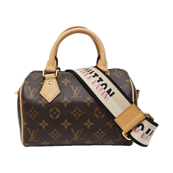 SPEEDY 20 Monogram Coated Canvas Brown