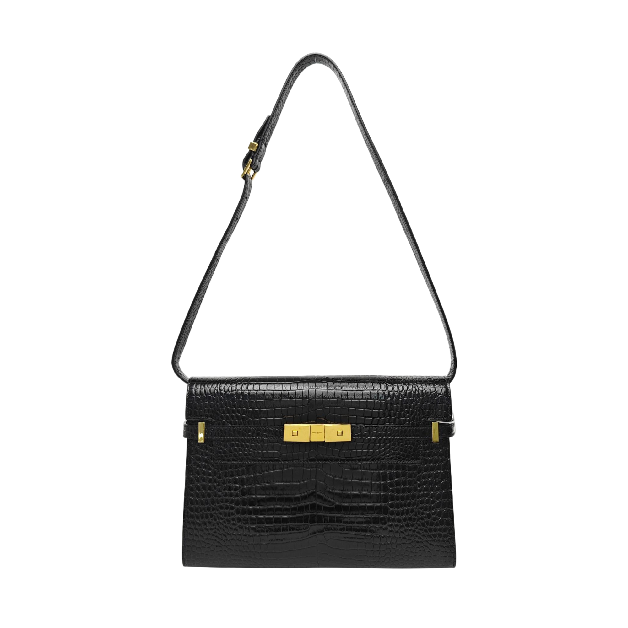 MANHATTAN Medium Calfskin Black