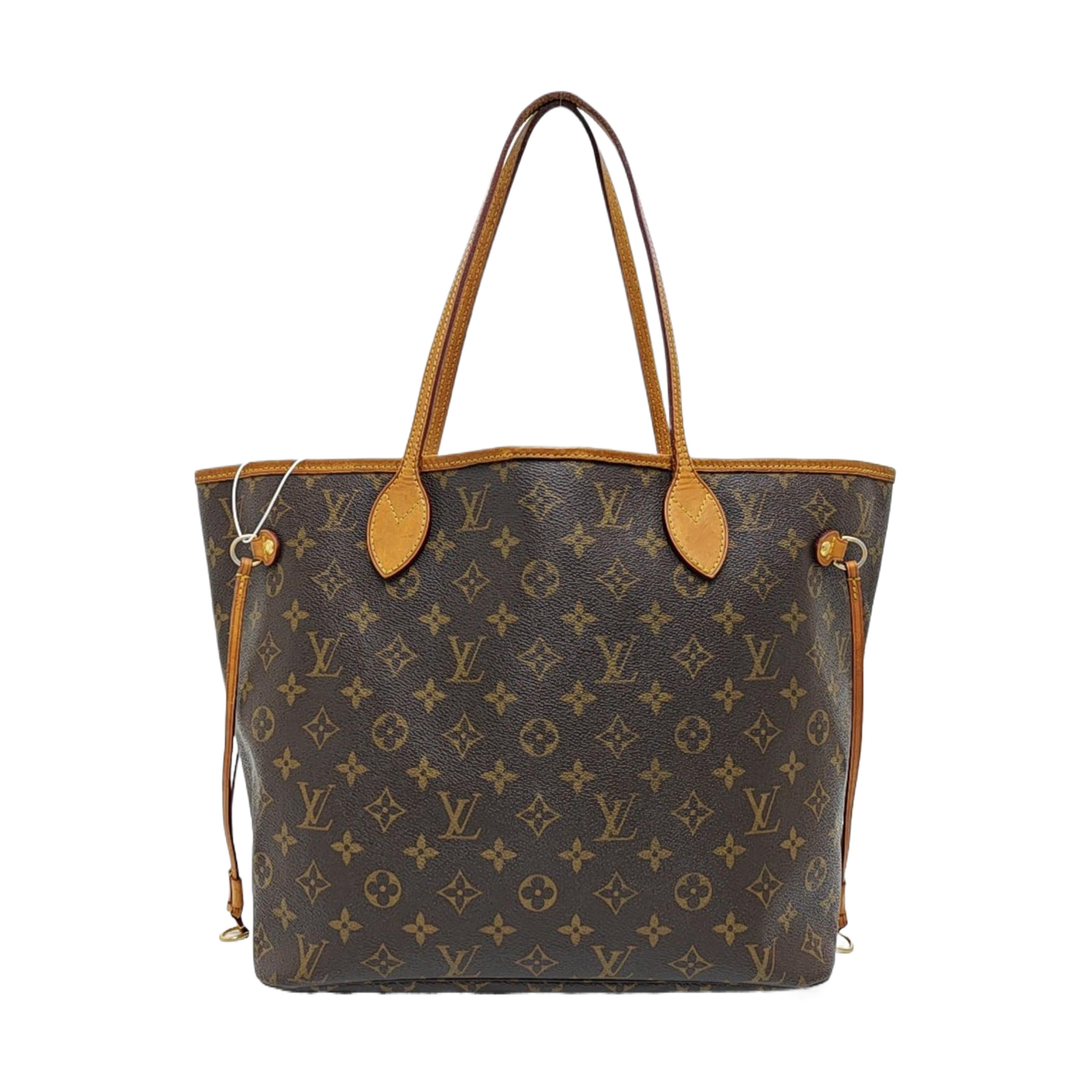 NEVERFULL MM Monogram Coated Canvas Brown