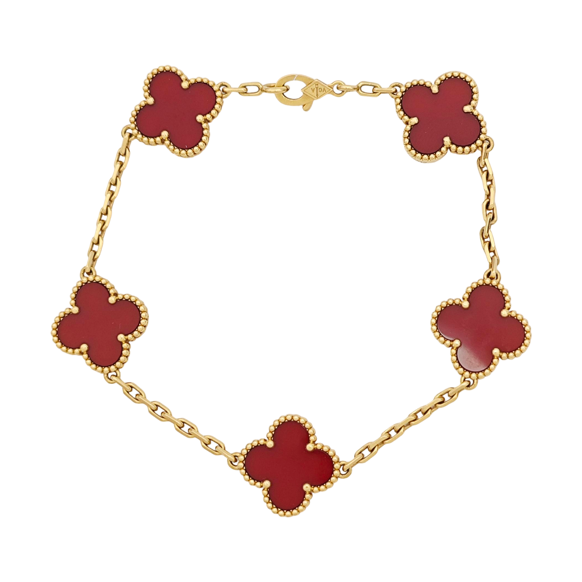 Vintage Alhambra 18k Gold Bracelet