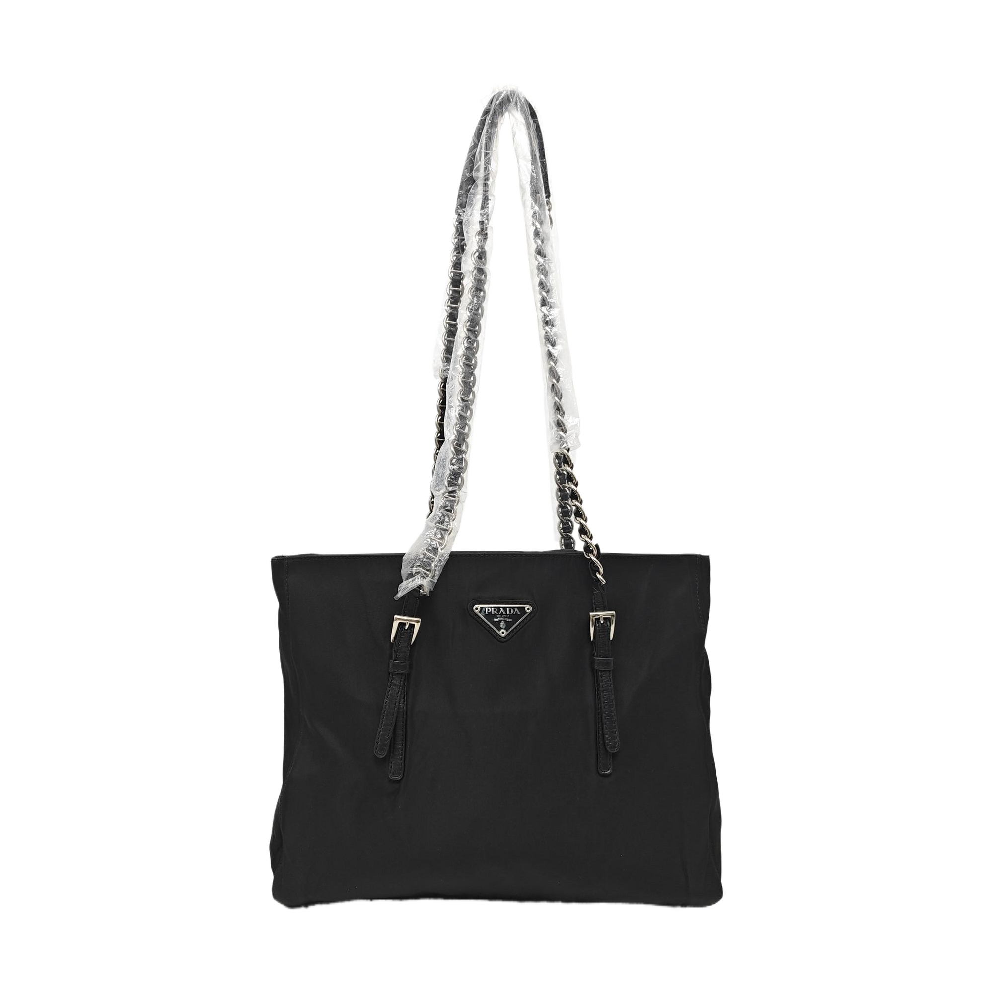 Nylon Shoulder Bag Black
