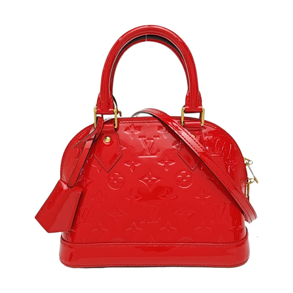 ALMA BB Monogram Patent Leather Red