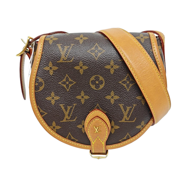 TAMBOURINE Monogram Coated Canvas Brown