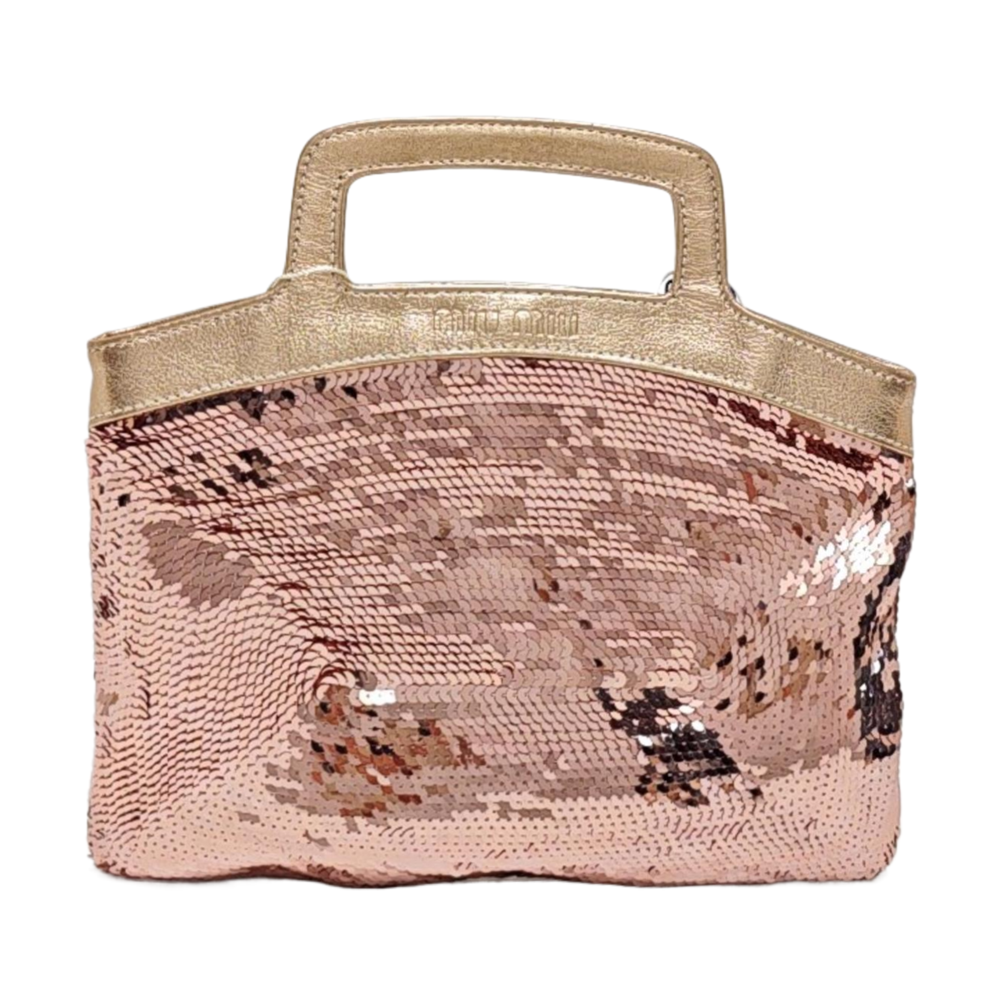 Special Material Top Handle Bag Pink