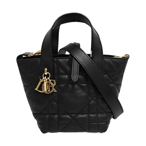 Toujours Nano Cannage Calfskin Black