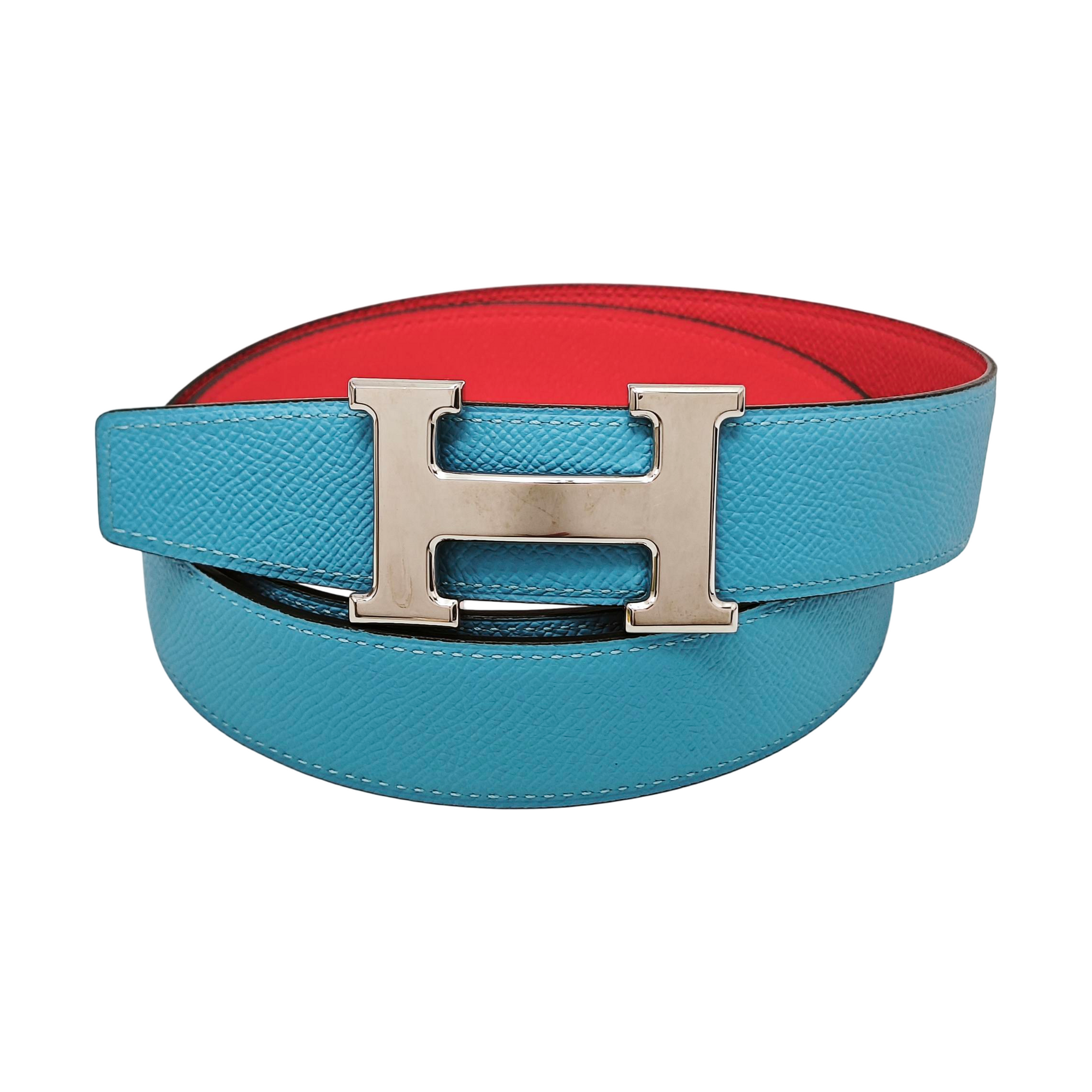 Leather Belt Blue