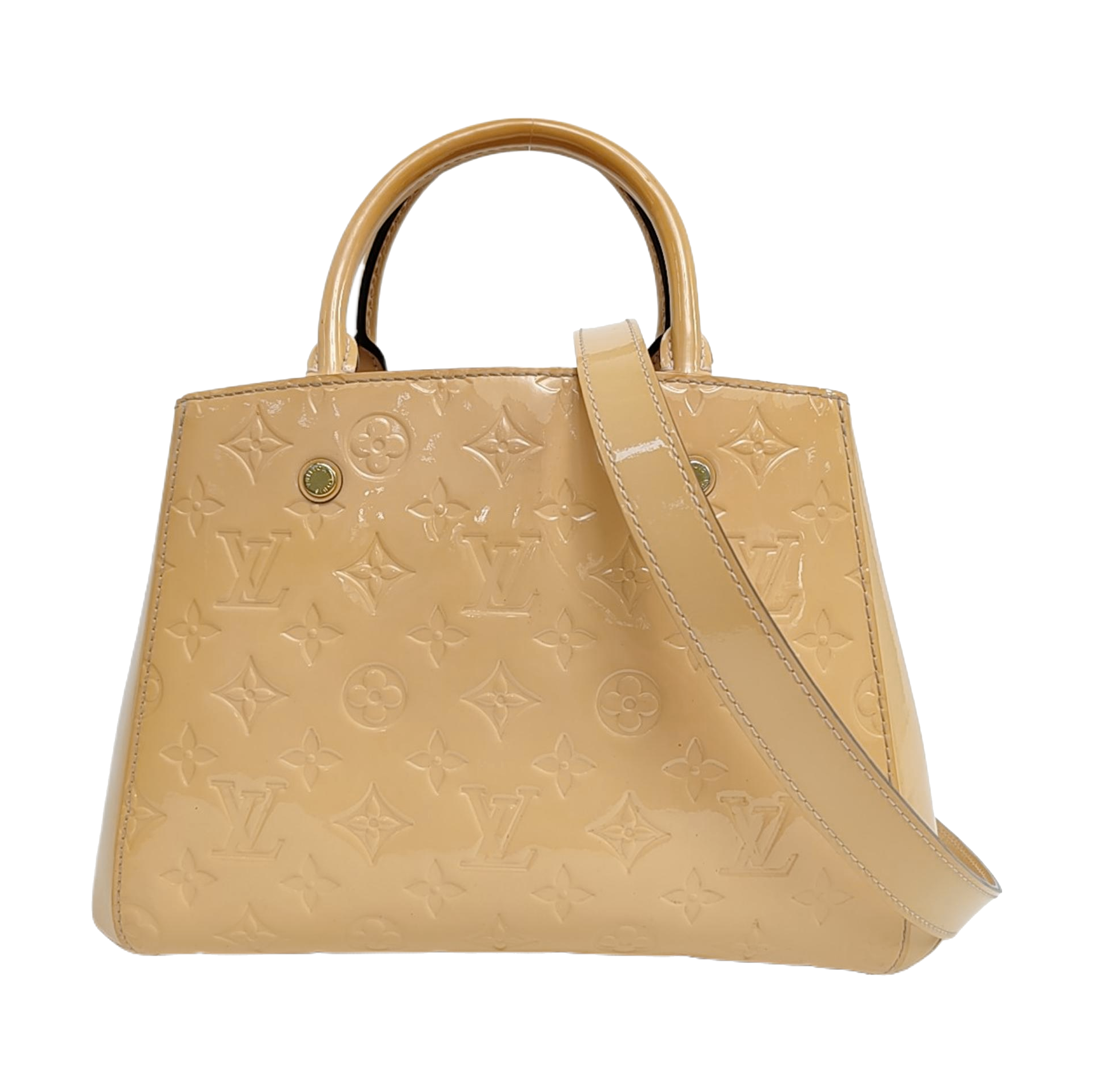 MONTAIGNE BB Monogram Patent Leather Yellow