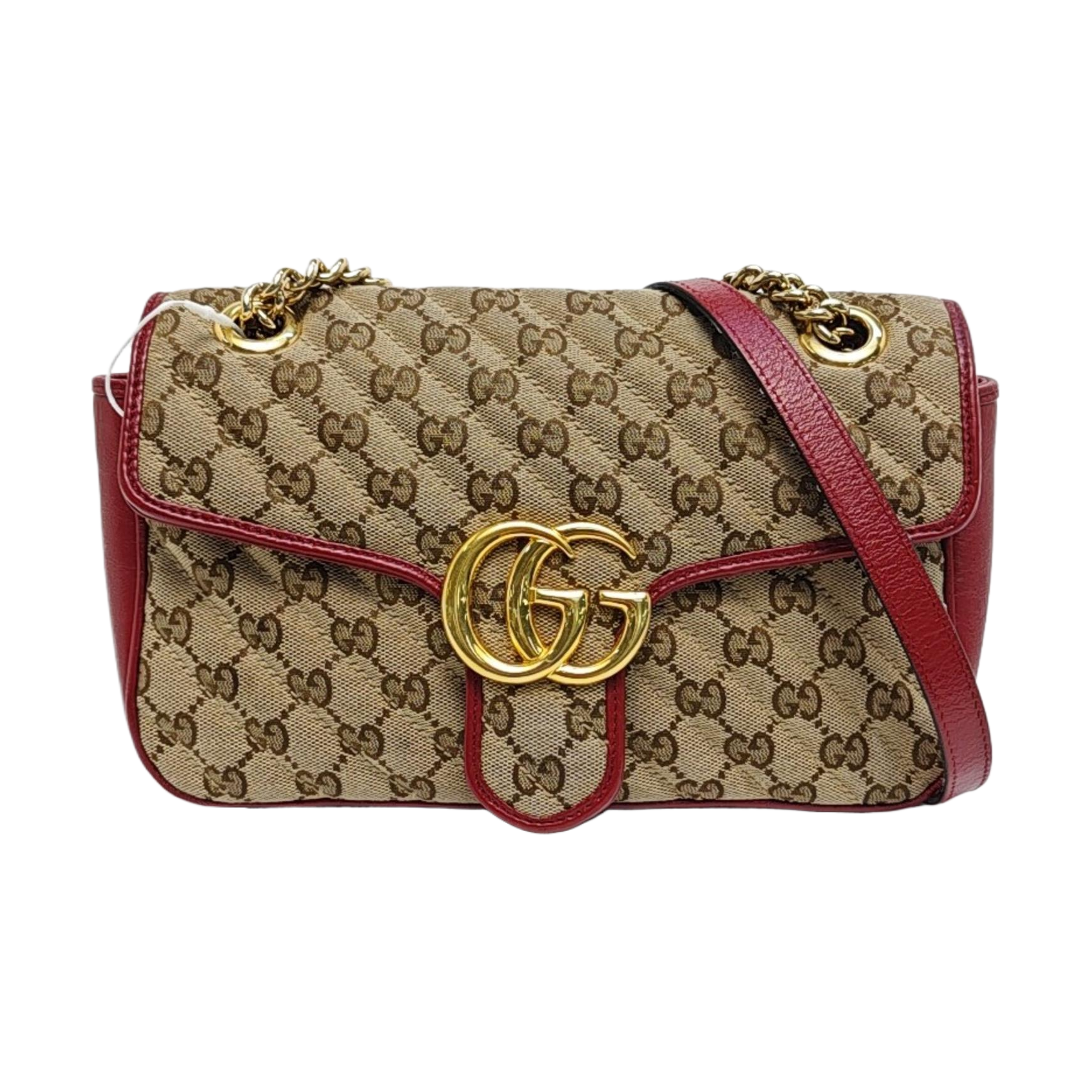GG Marmont Medium Quilted, Monogram Canvas Black
