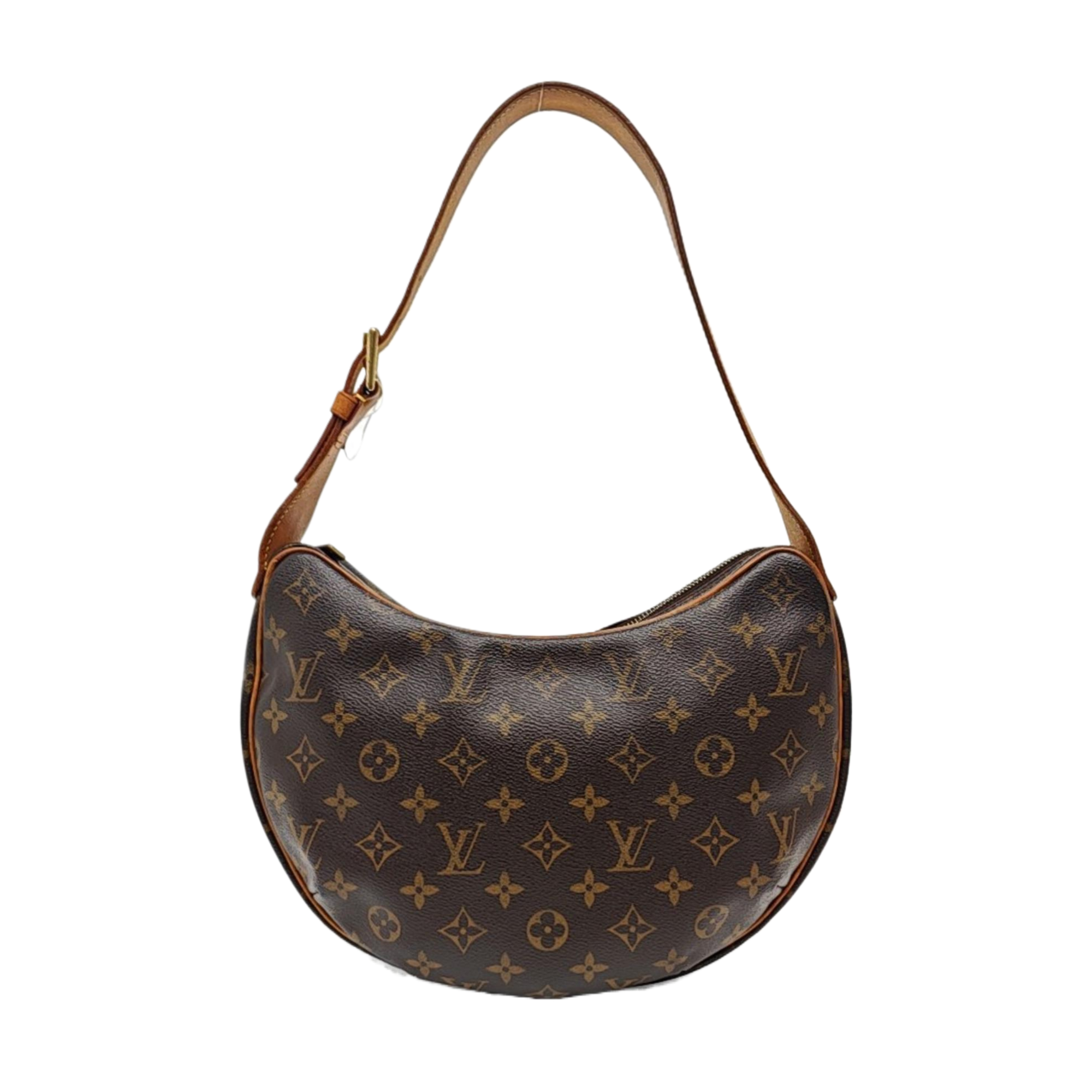 CROISSANT MM Monogram Coated Canvas Brown
