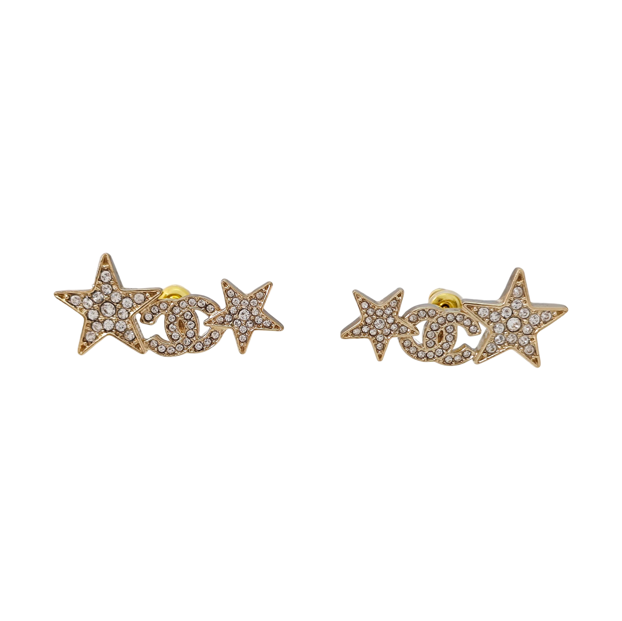Metal Gold Stud Earrings