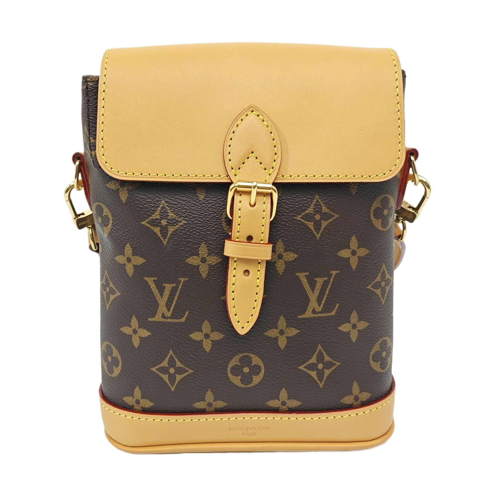 SOHO Mini Monogram Coated Canvas Brown