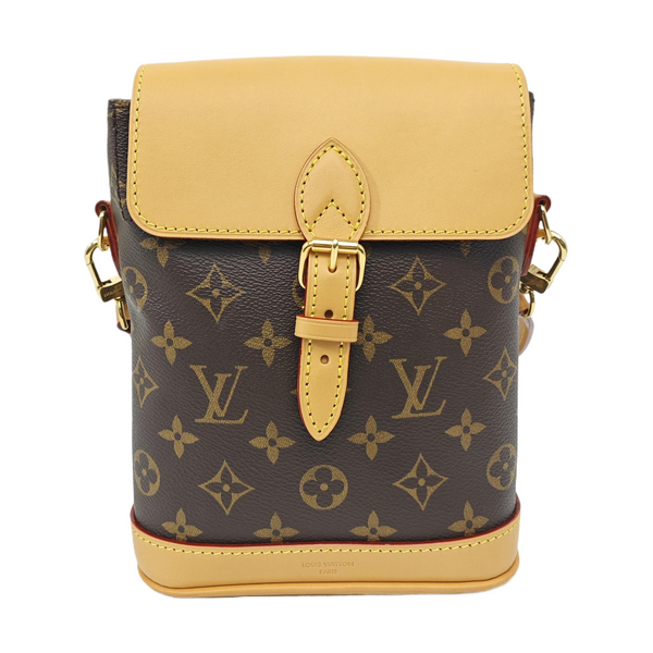 SOHO Mini Monogram Coated Canvas Brown