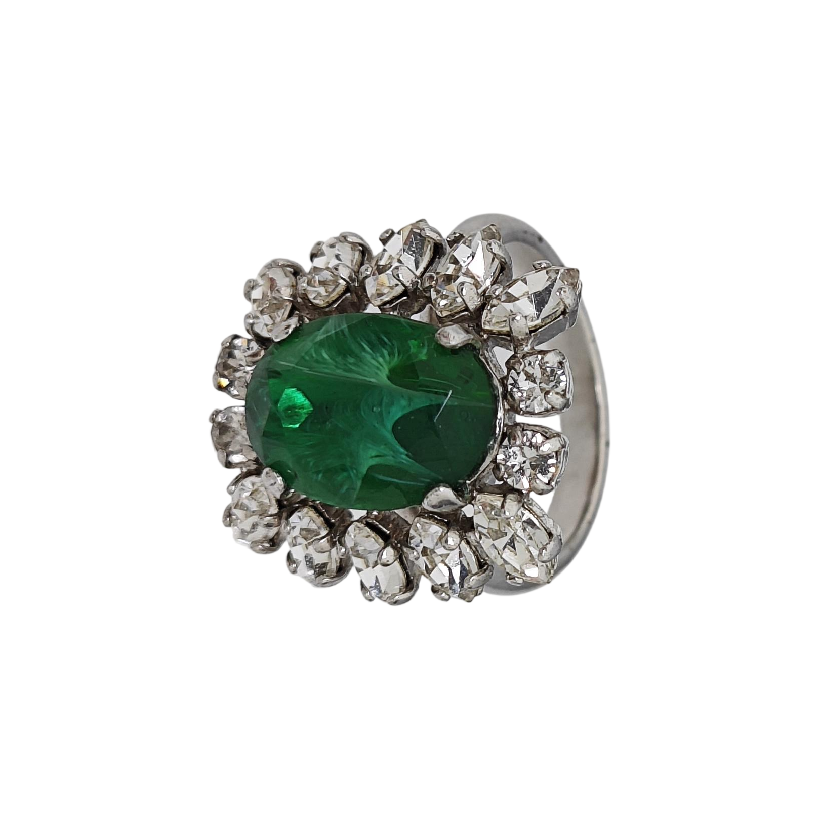 Metal Green Ring EU 53