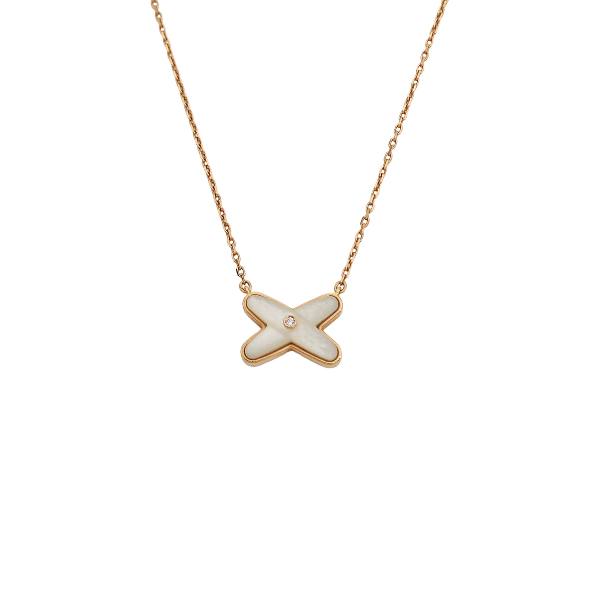 Jeux De Liens 18k Rose Gold Necklace
