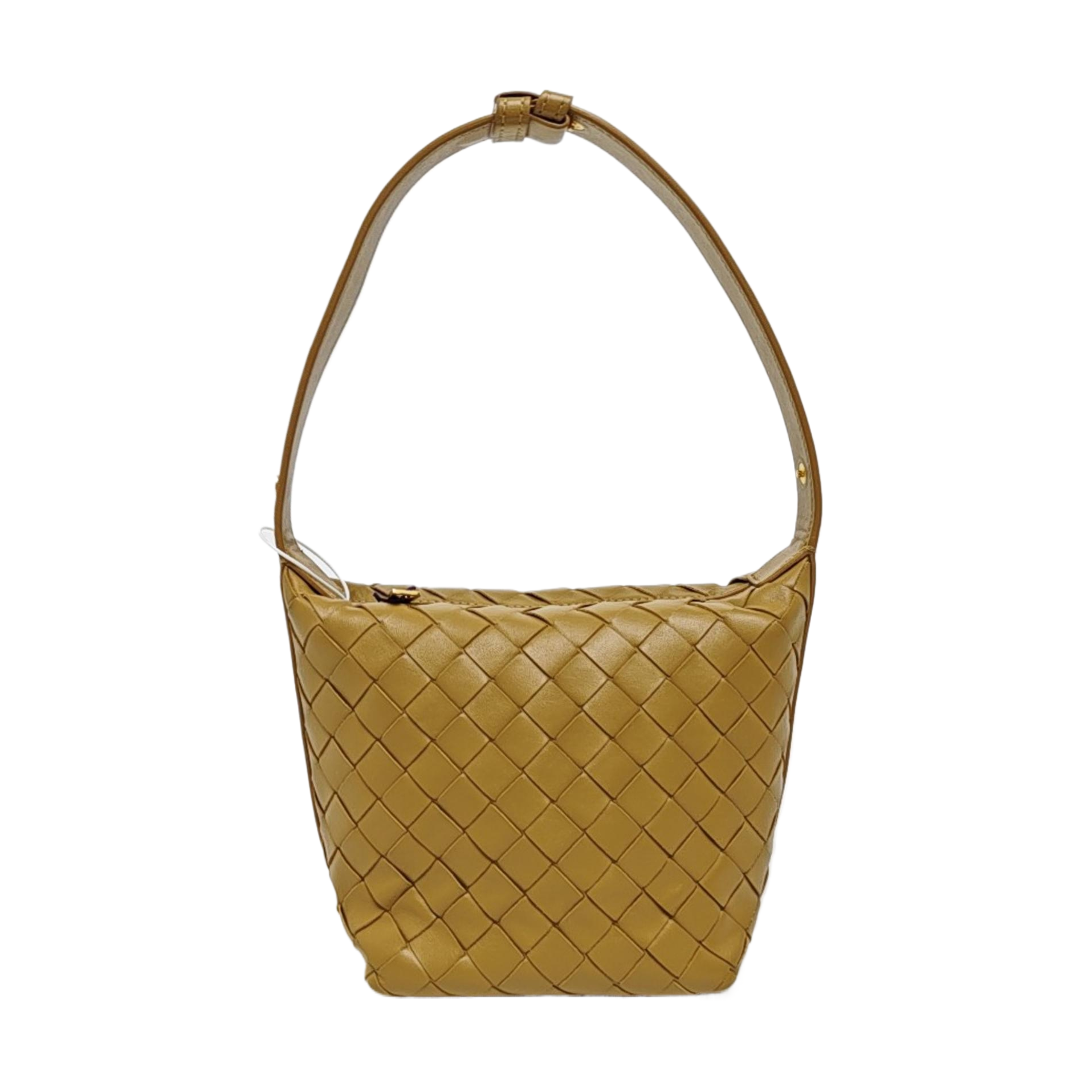 Lambskin Top Handle Bag Brown