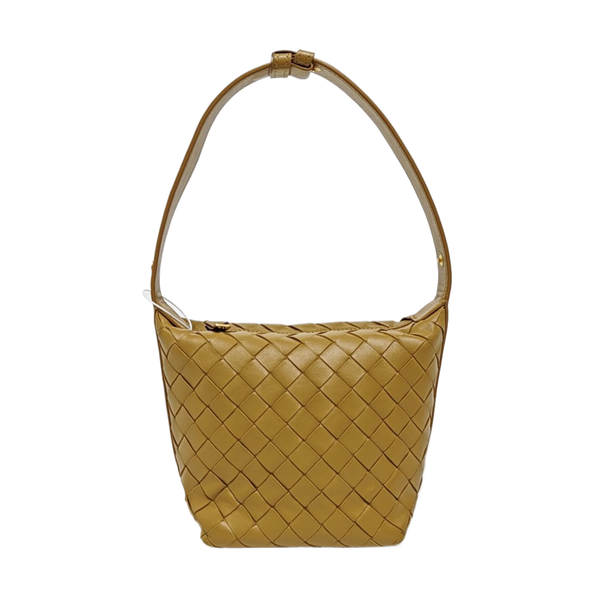 Lambskin Top Handle Bag Brown