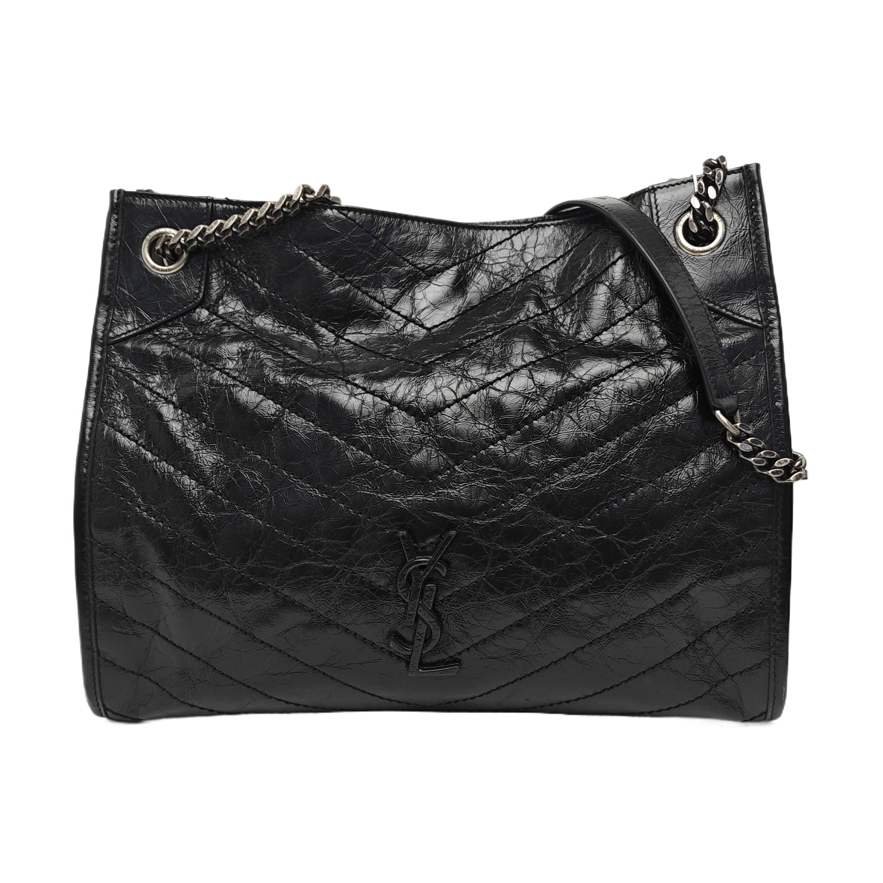 NIKI Medium Quilted Calfskin Black