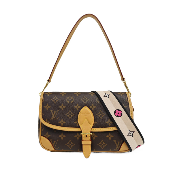 DIANE Monogram Coated Canvas Brown