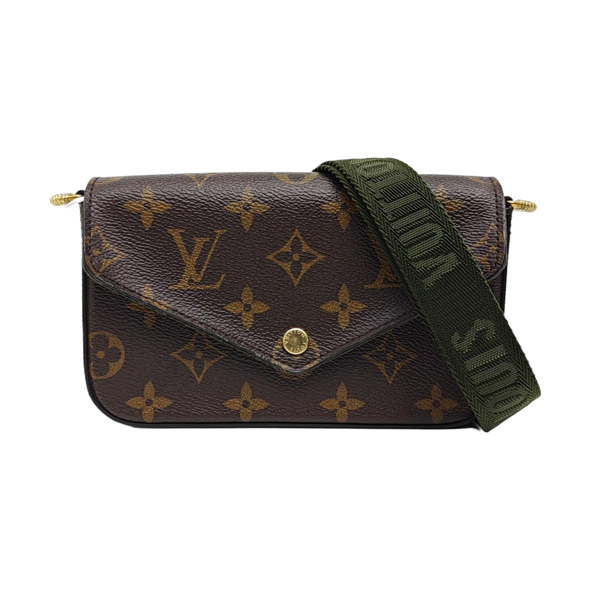 FÉLICIE Monogram Coated Canvas Brown