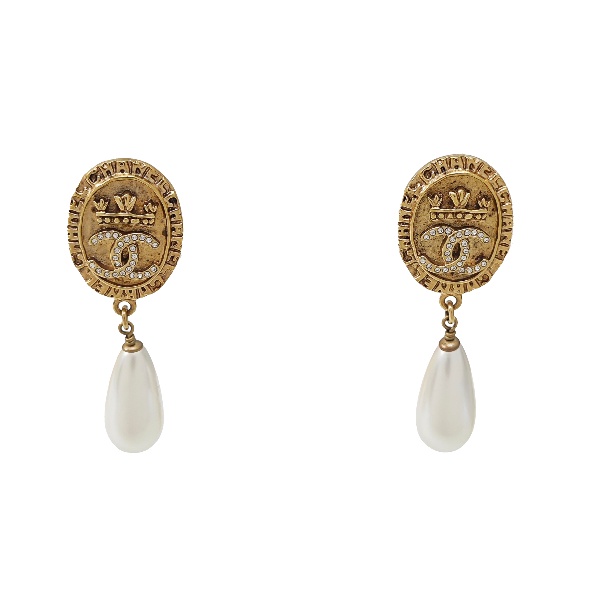 Metal Gold Stud Earrings