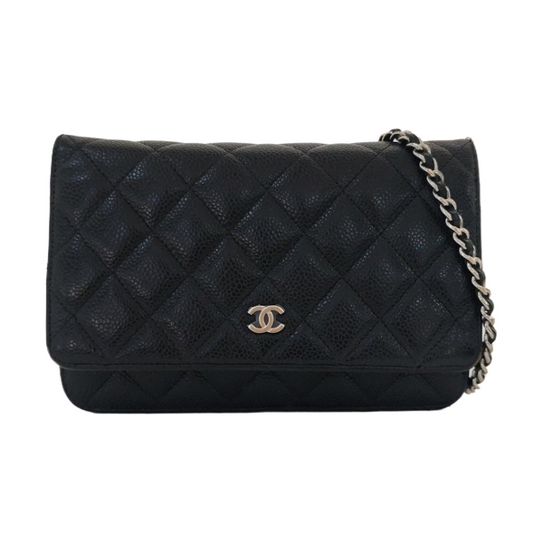 WOC Quilted Grained Calfskin Black