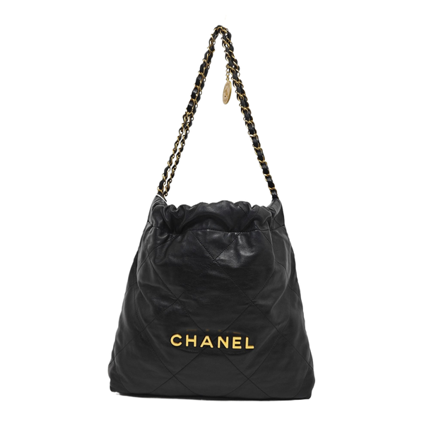 CHANEL 22 Small Quilted Calfskin Black