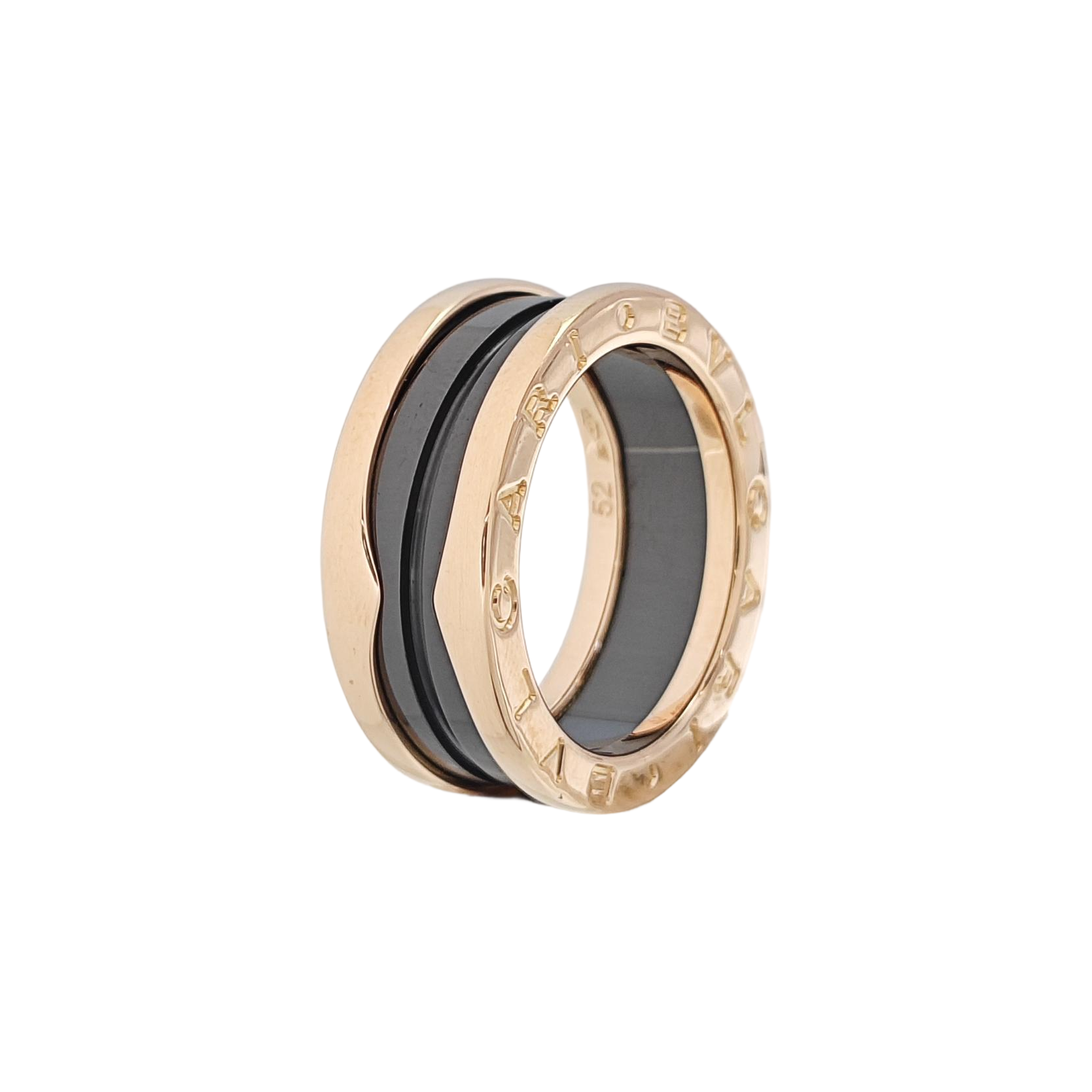 B.ZERO1 18k Rose Gold Ring EU 52