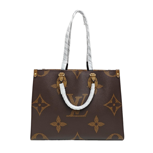ONTHEGO MM Monogram Coated Canvas Brown