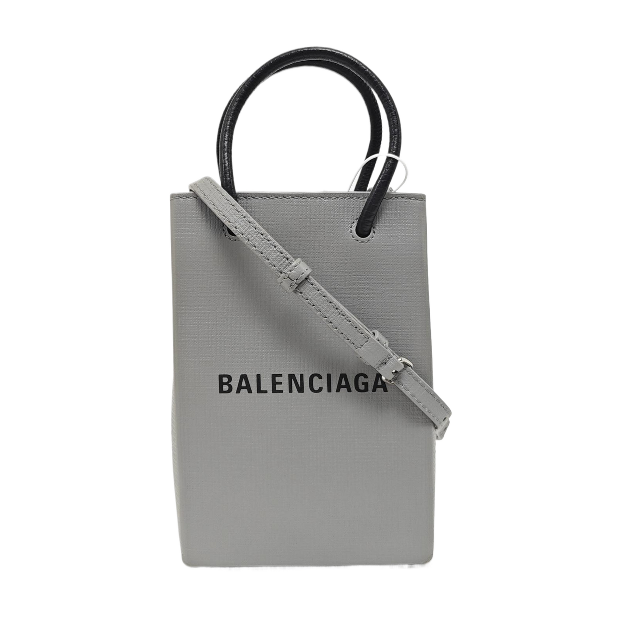 Shopping Bag Calfskin Gray