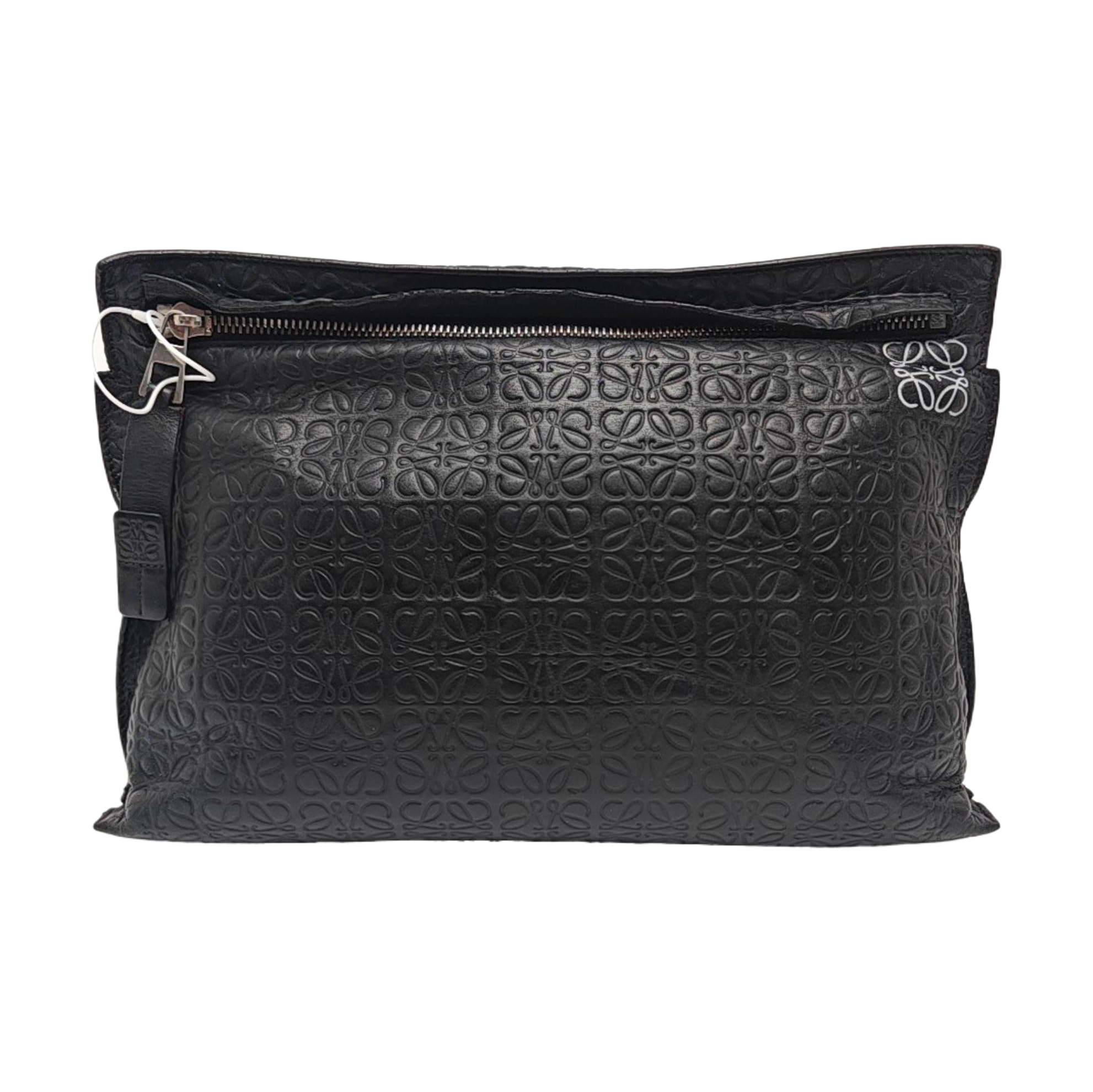 T Pouch Monogram Calfskin Black