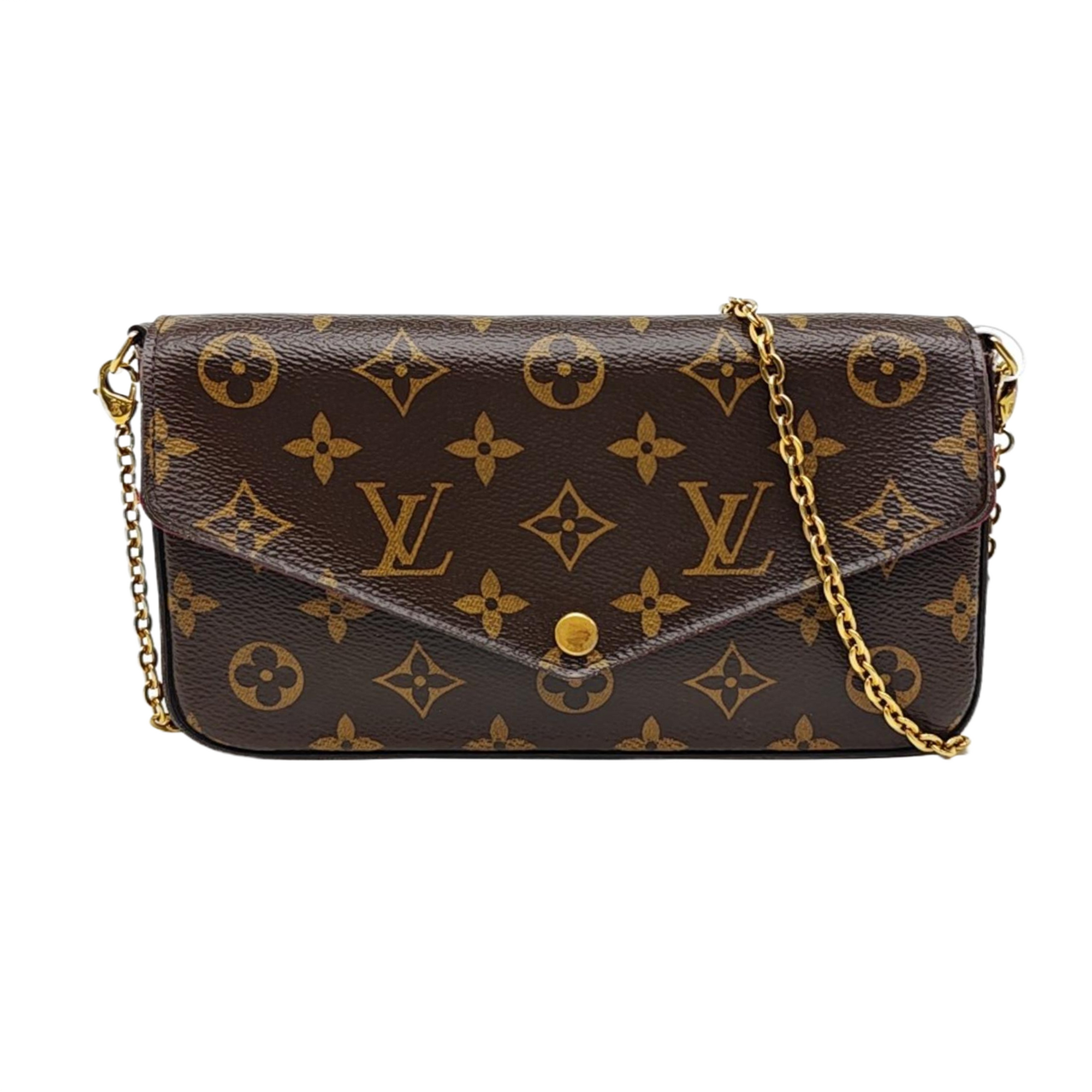 FÉLICIE Monogram Coated Canvas Brown