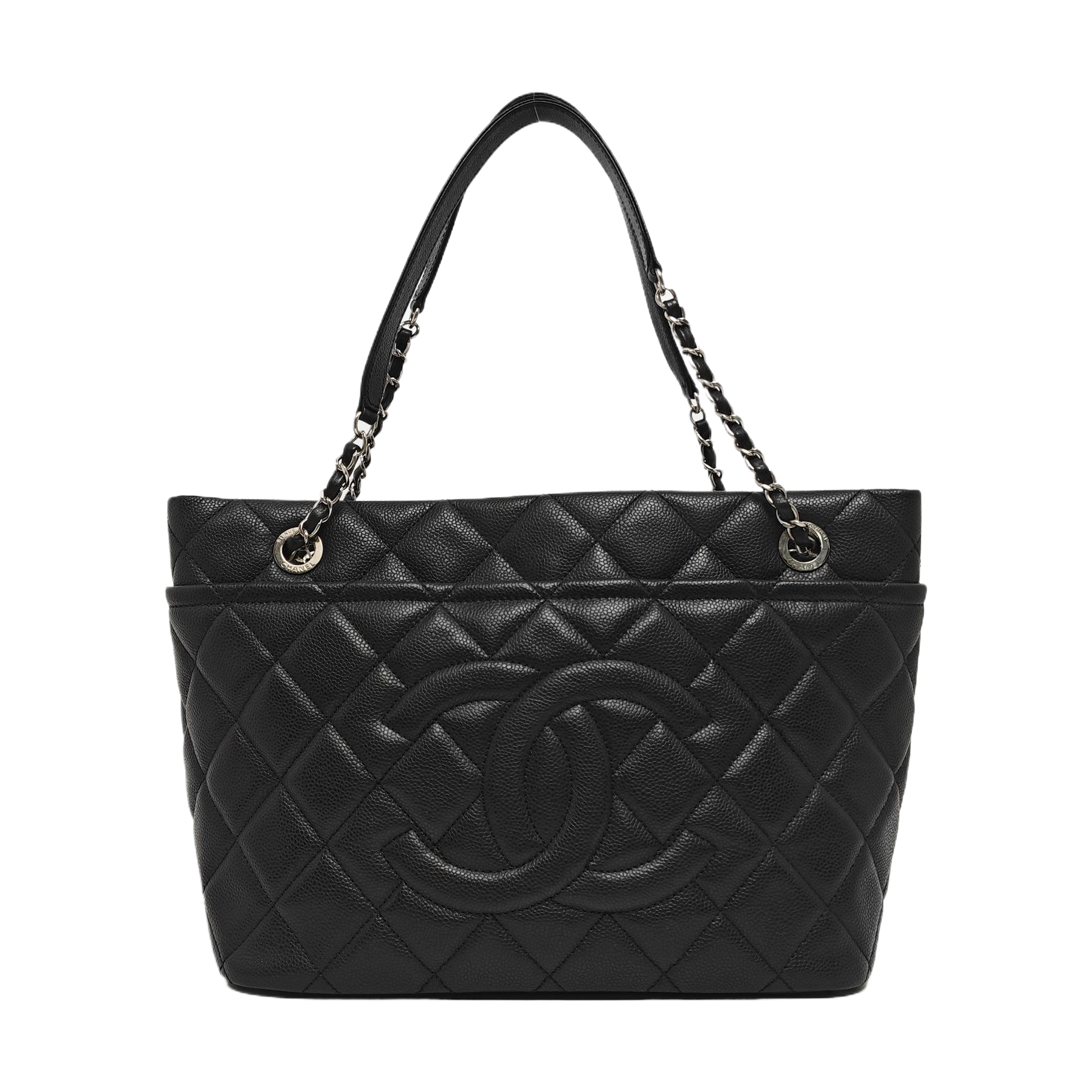 CC TIMELESS SOFT Quilted Grained Calfskin Black